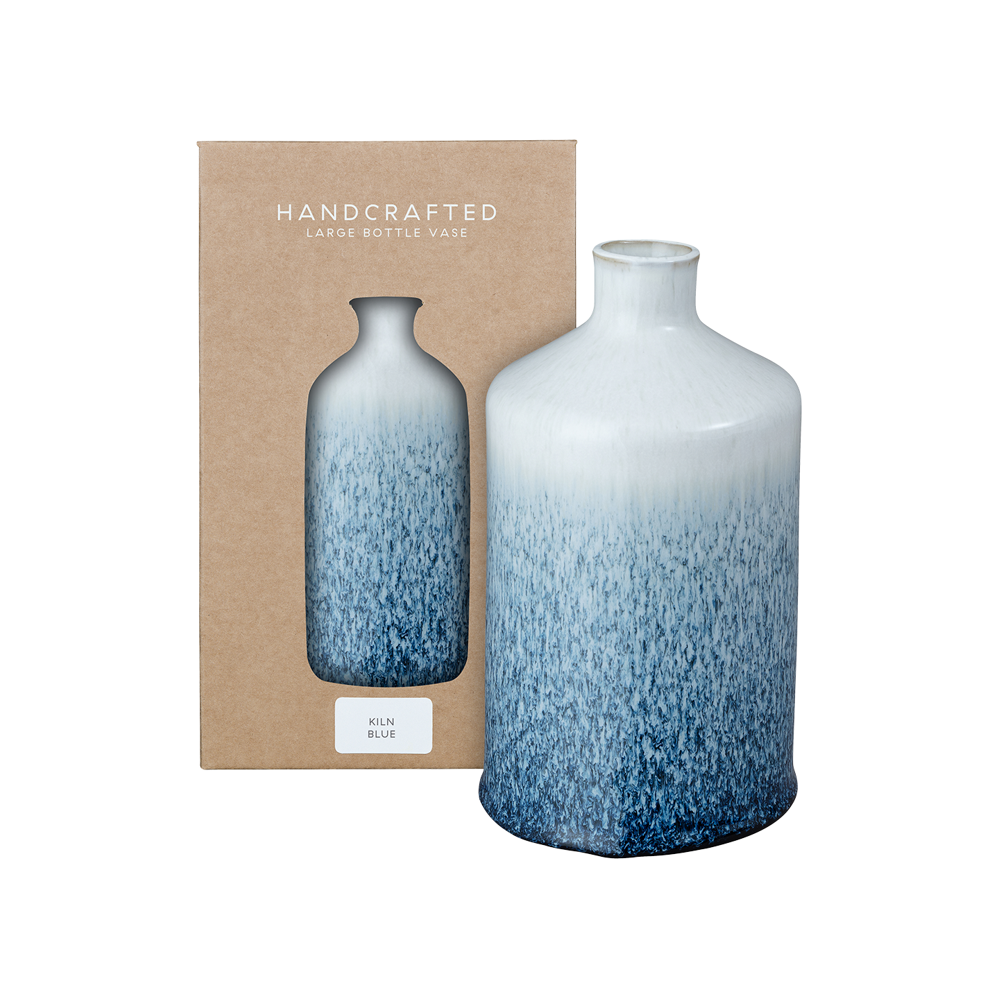 Kiln Blue Large Bottle Vase