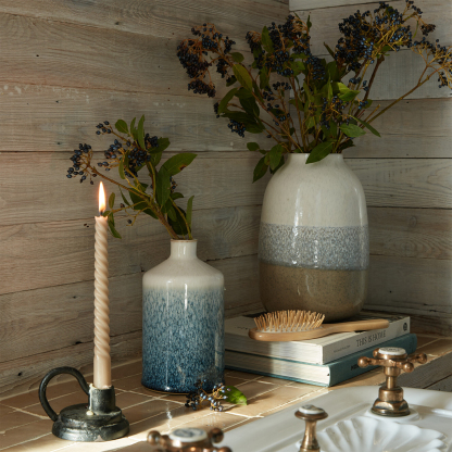 Kiln Blue Large Bottle Vase