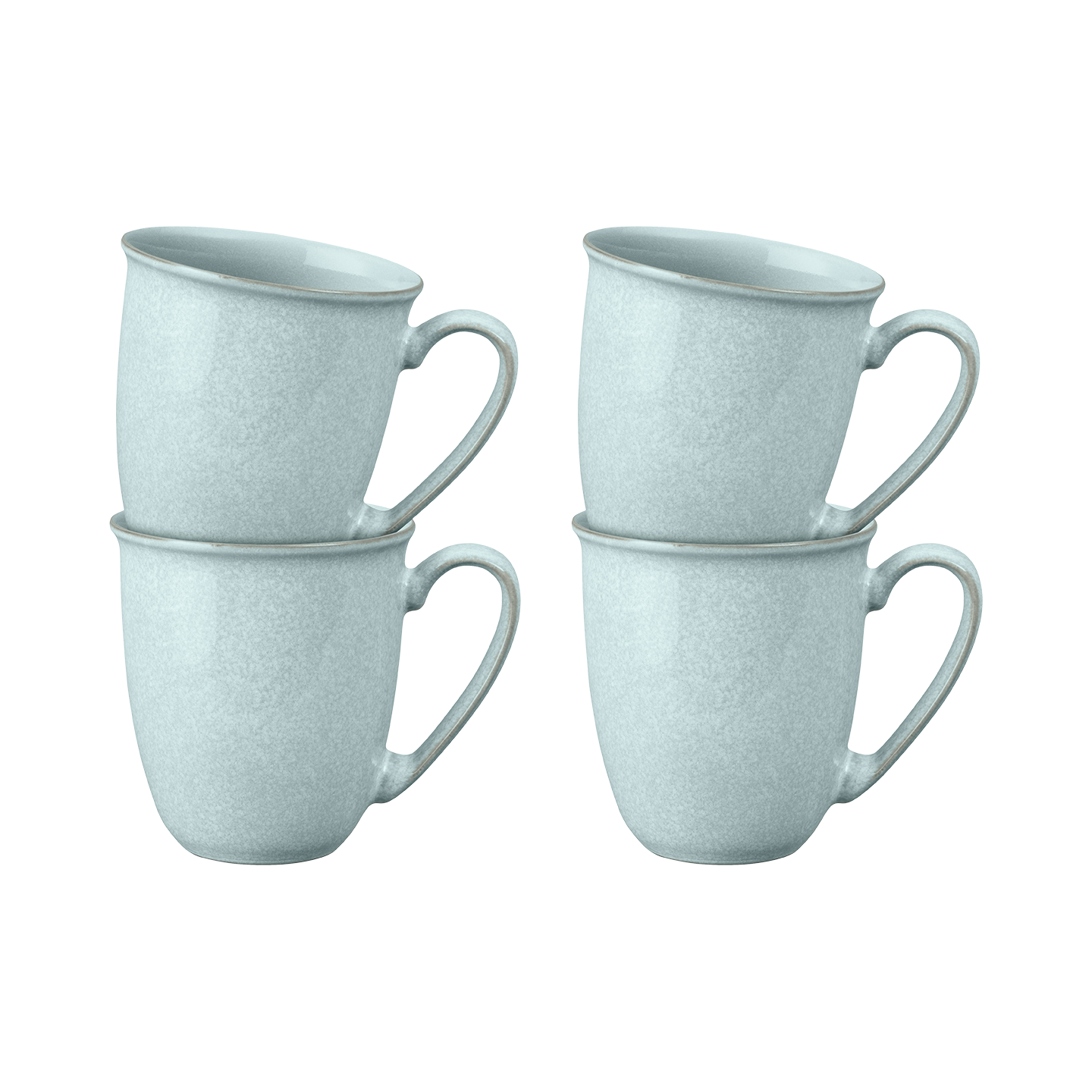 Elements Jade Light Green Coffee Beaker/Mug Set Of 4