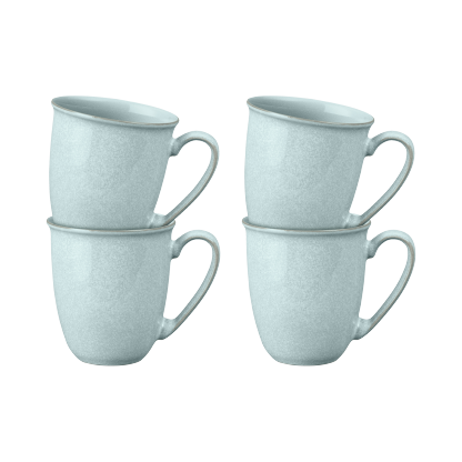 Elements Jade Light Green Coffee Beaker/Mug Set Of 4
