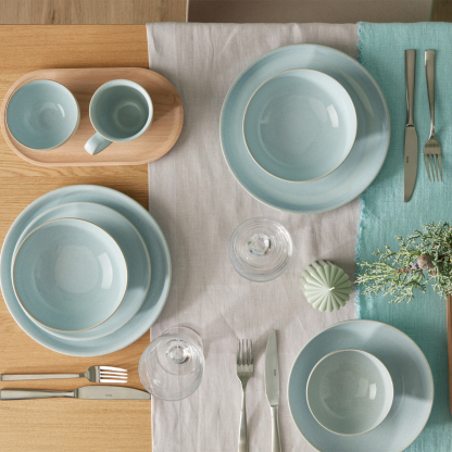 Elements Jade Light Green Coffee Beaker/Mug Set Of 4