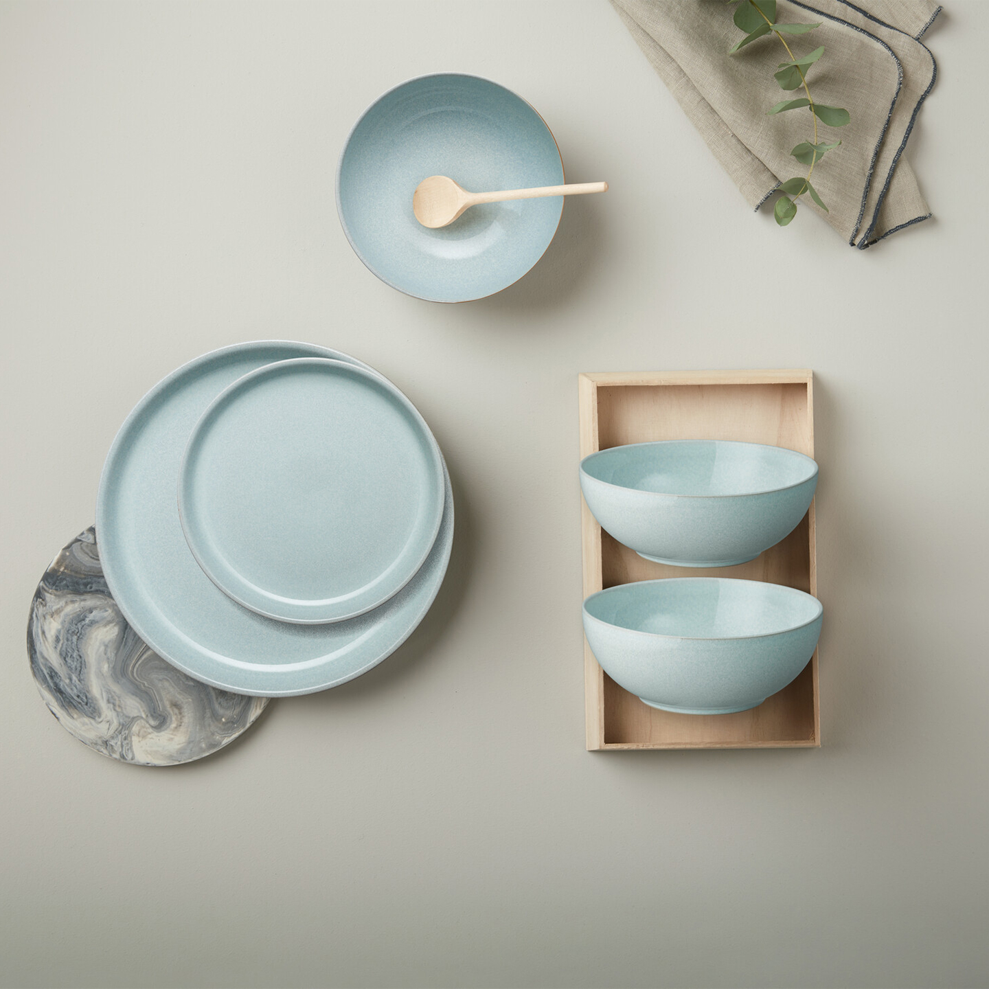 Elements Jade Light Green Coupe Dinner Plate Set of 4