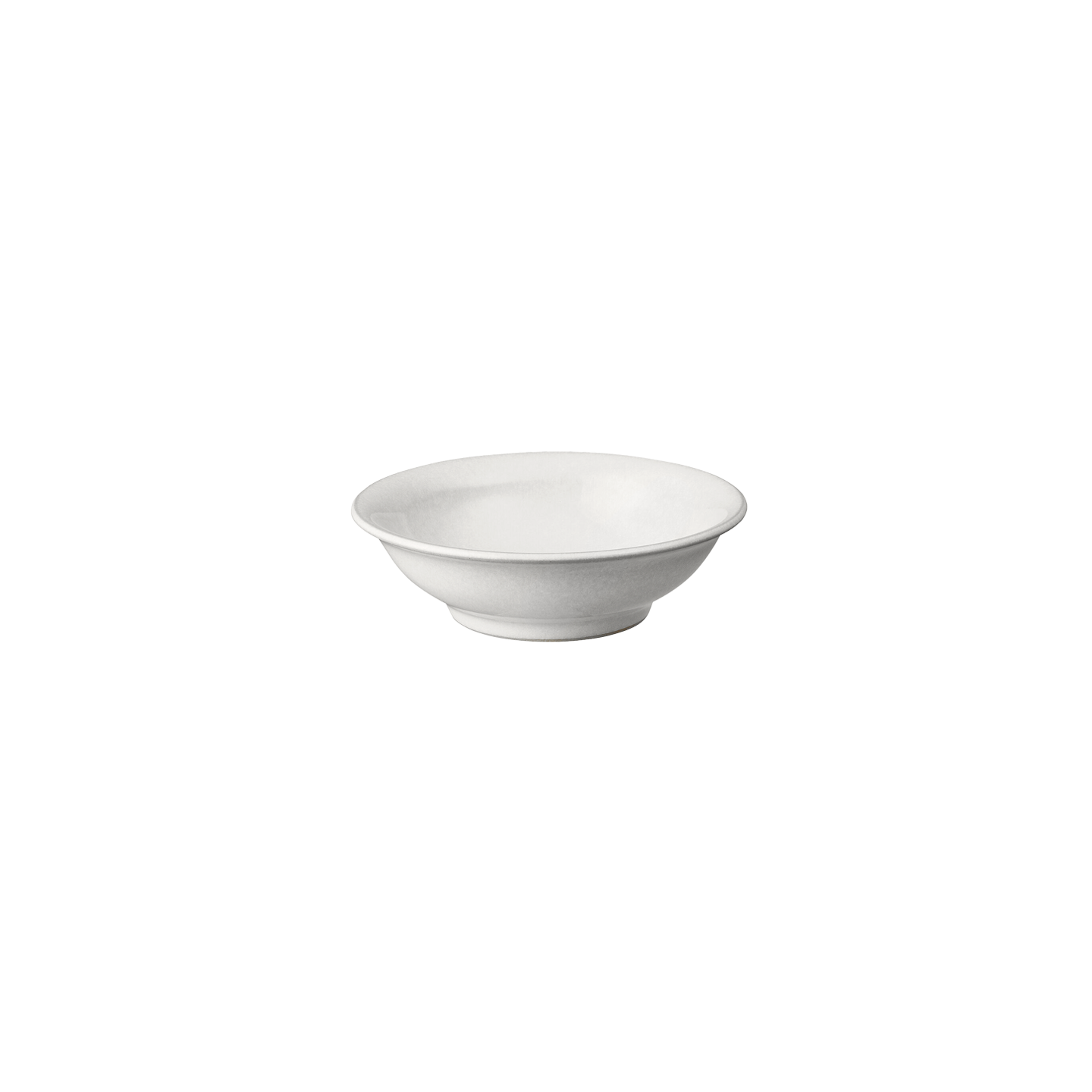 Cotton White Small Shallow Bowl
