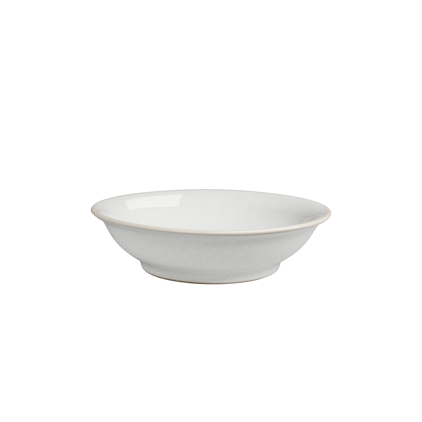 Cotton White Medium Shallow Bowl Second