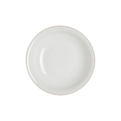 Cotton White Medium Shallow Bowl Second