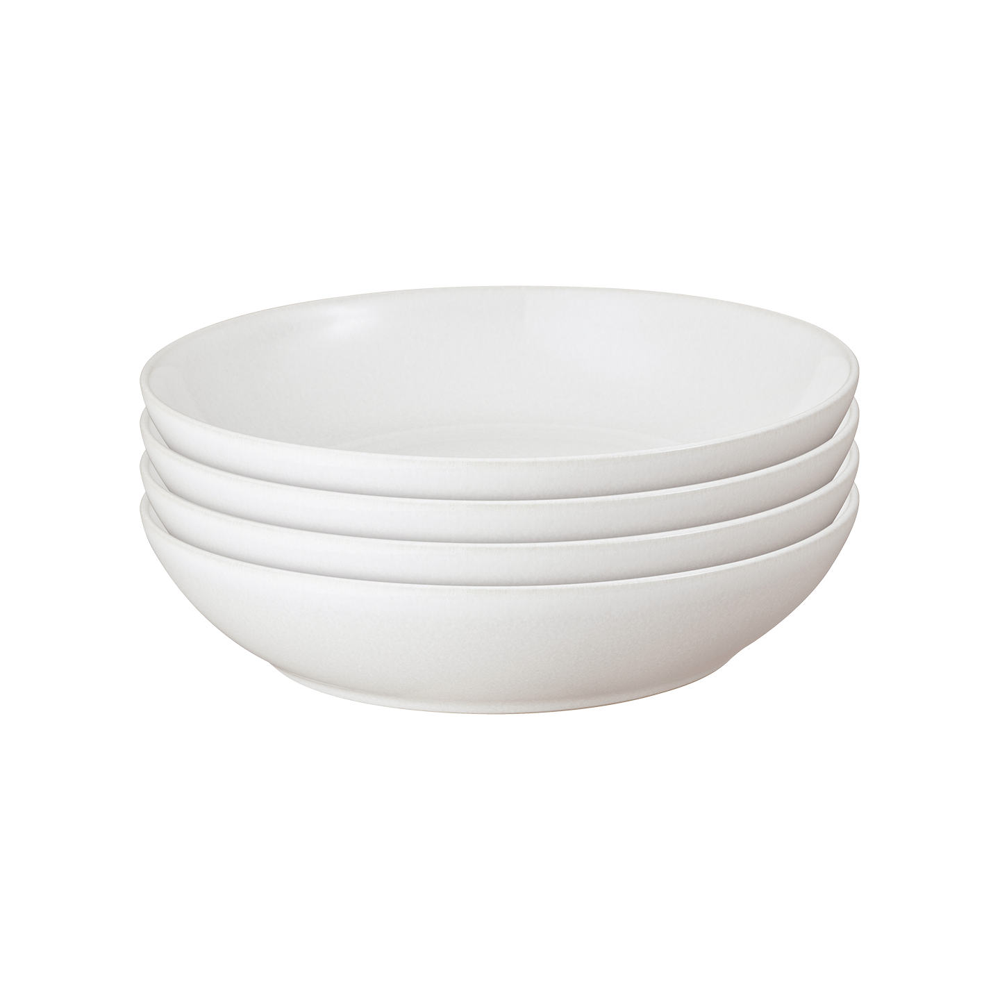 Cotton White Pasta Bowls - Set Of 4