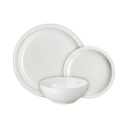 Cotton White 12 Piece Dinner Set