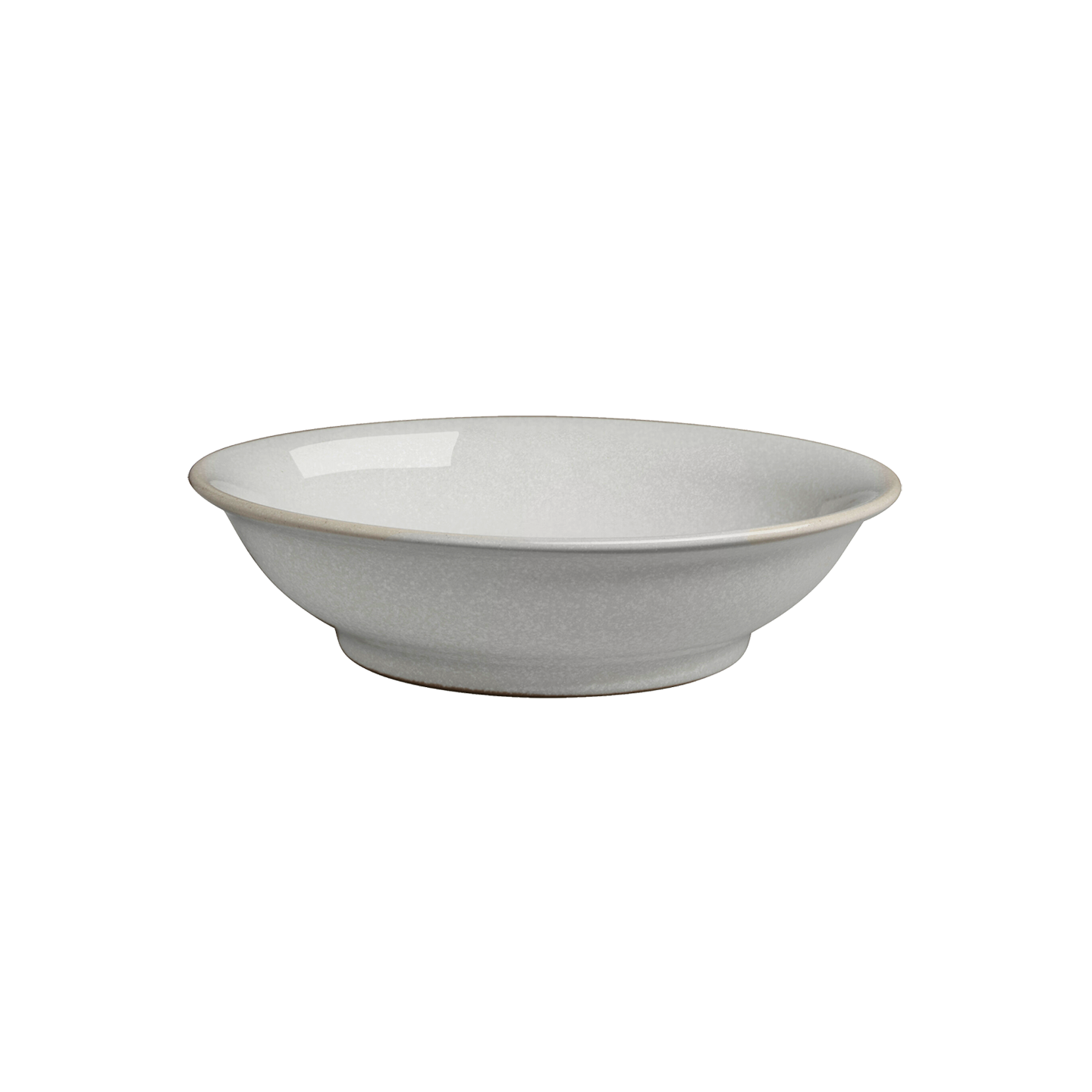 Dove Grey Medium Shallow Bowl