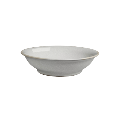 Dove Grey Medium Shallow Bowl