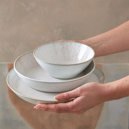 Kiln Coral 12 Piece Dinner Set