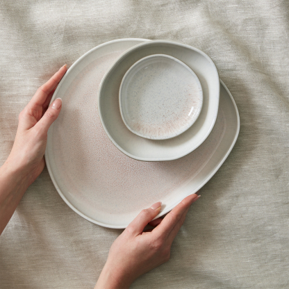 Kiln Coral Large Organic Platter