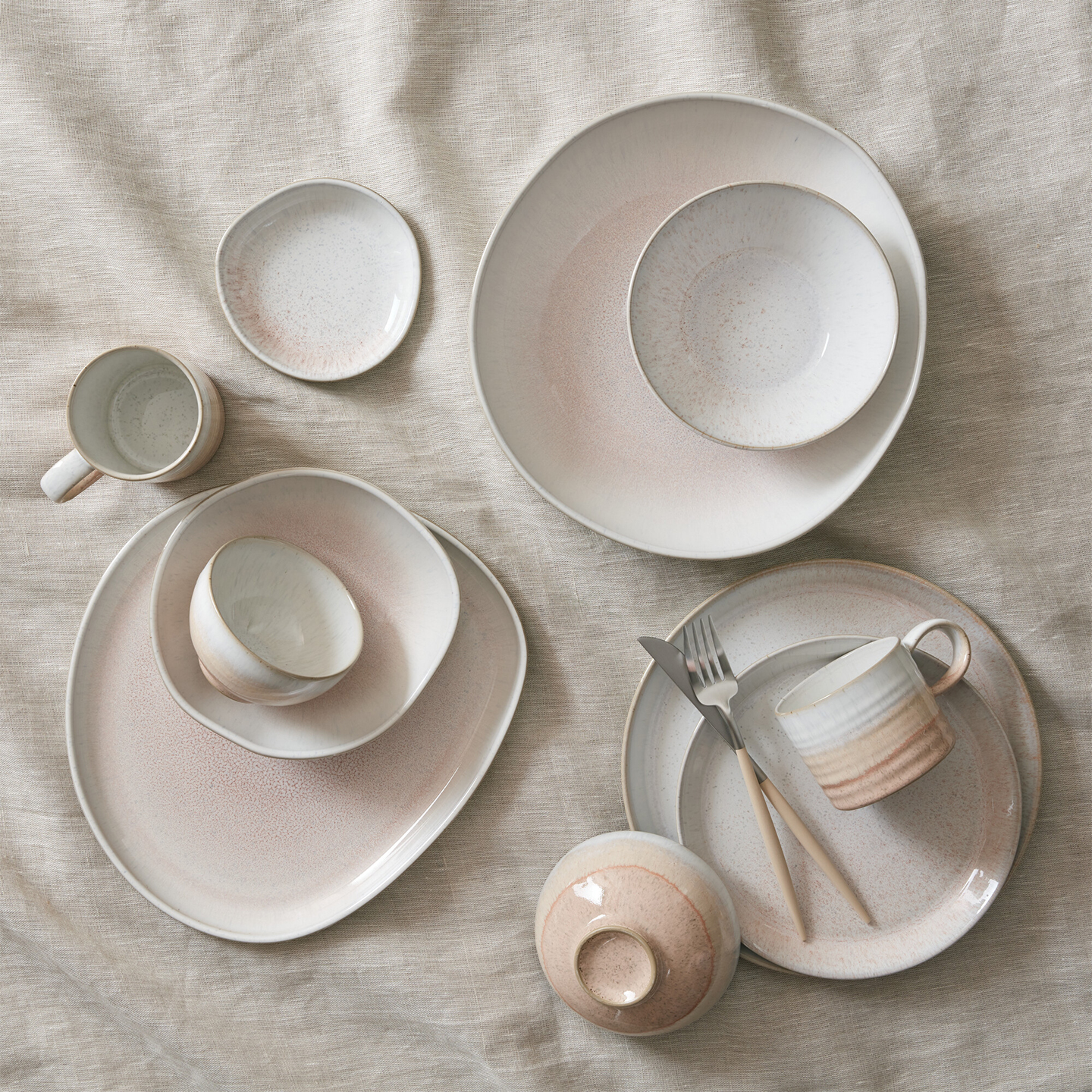 Kiln Coral Large Organic Platter