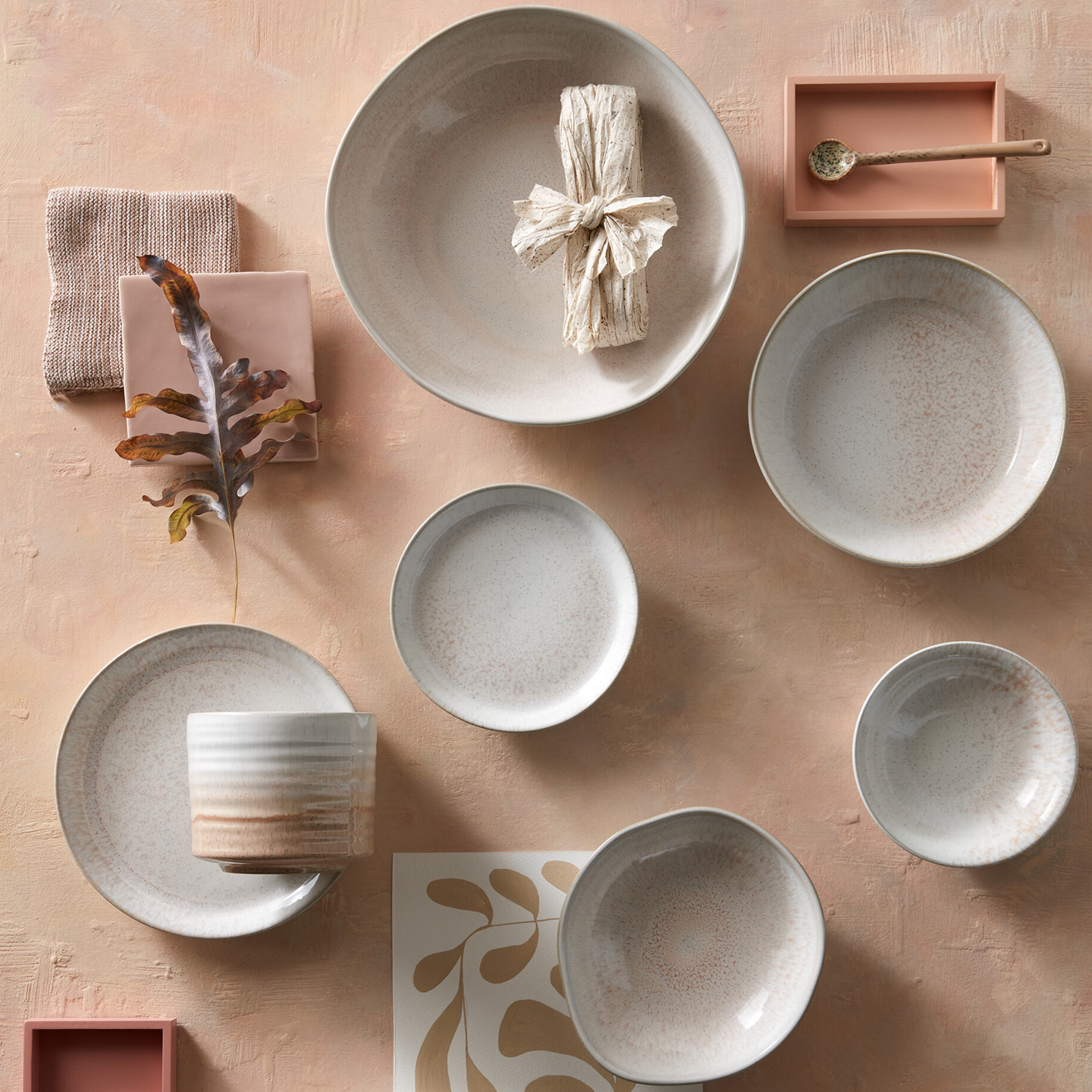 Kiln Coral Large Organic Dish