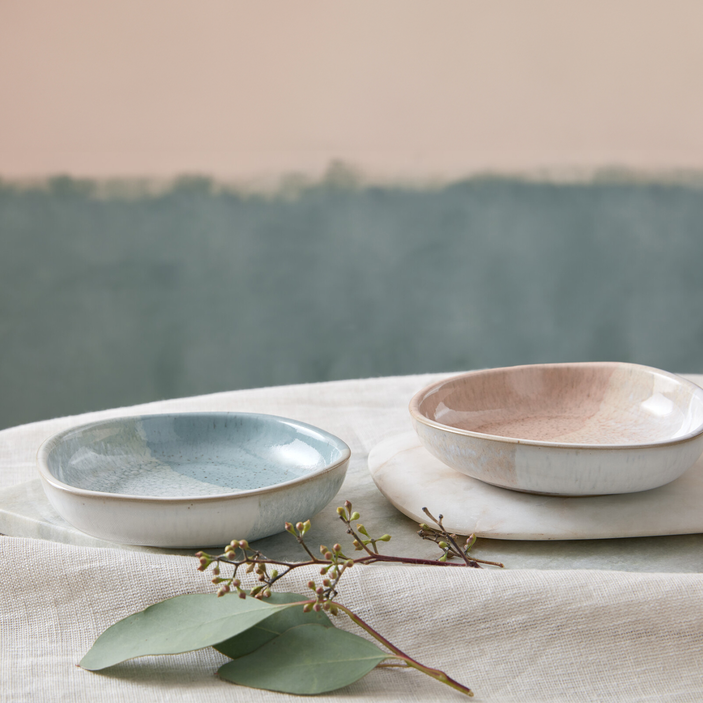 Kiln Accent Coral Small Organic Dish