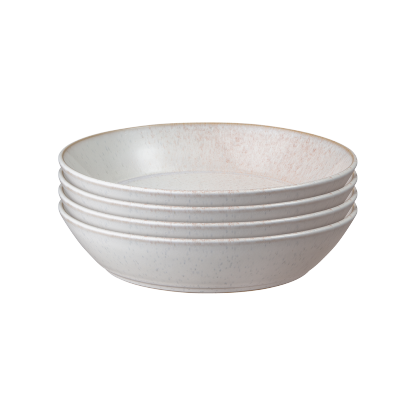 Kiln Coral Pasta Bowls - Set Of 4