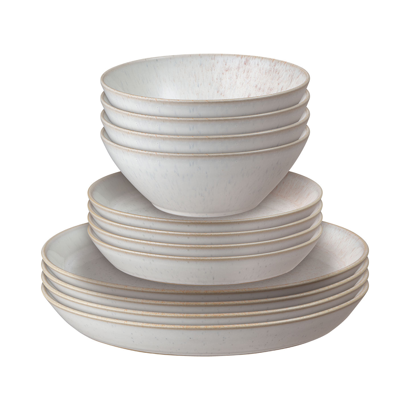 Kiln Coral 12 Piece Dinner Set
