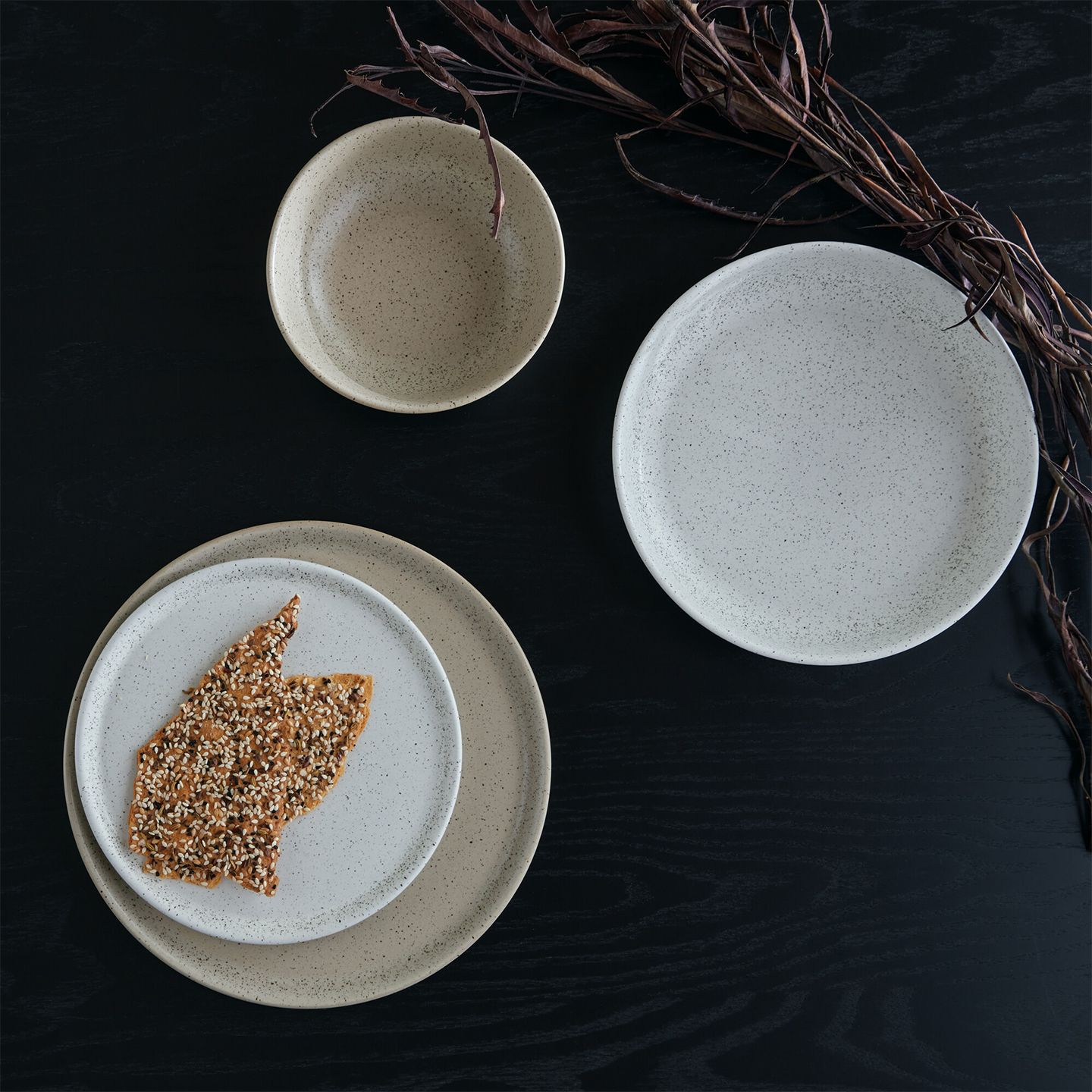 Grain Barley Set Of 4 Medium Plates