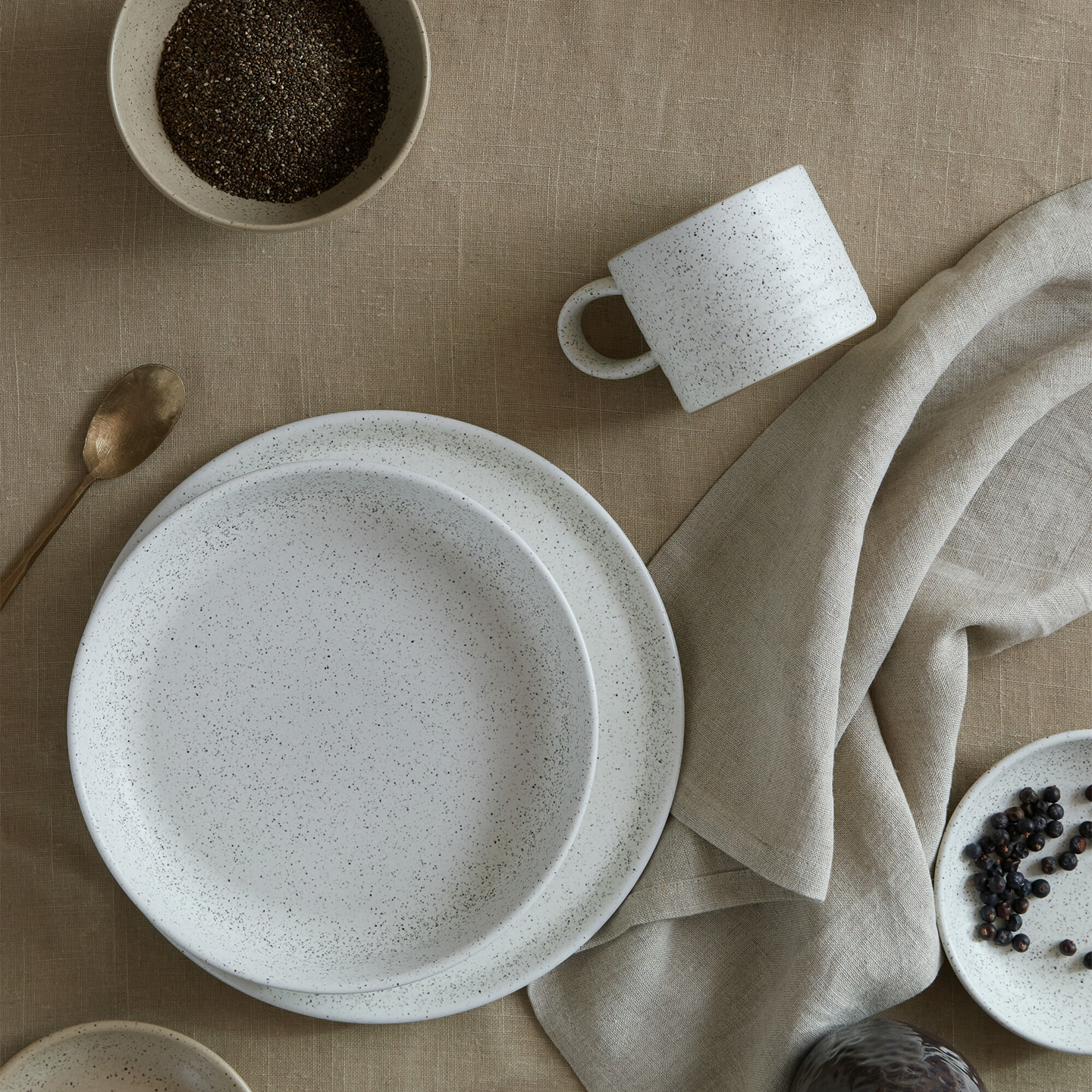 Grain Barley Set Of 4 Dinner Plates