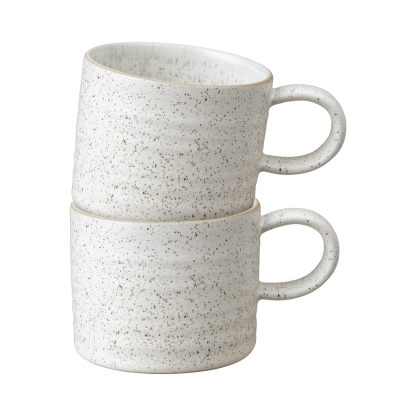 Grain Barley Set Of 2 Small Mugs