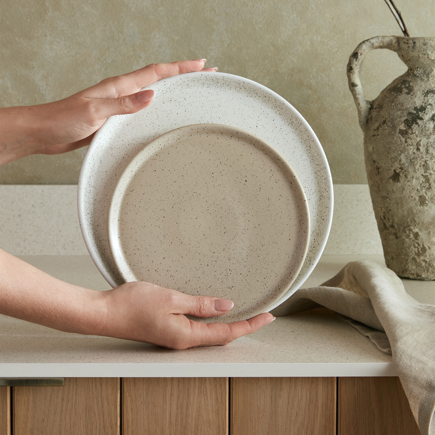 Grain Mixed 12 Piece Tableware Set