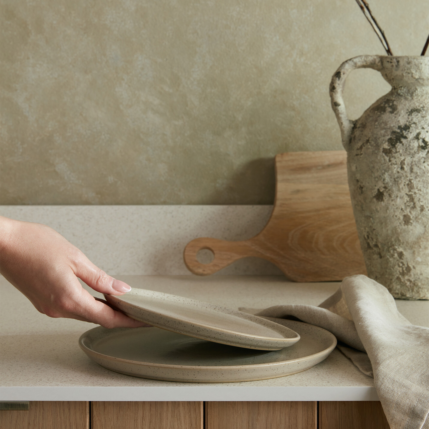 Grain Mixed 12 Piece Tableware Set