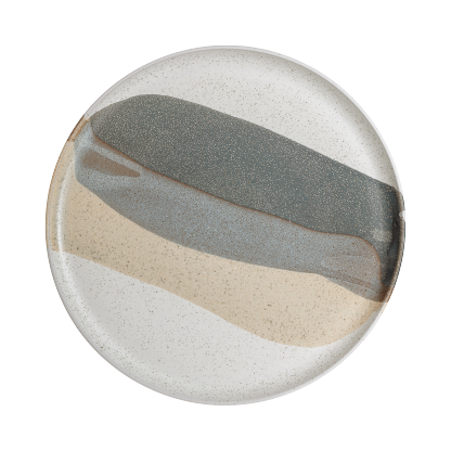 Grain Accent Round Platter