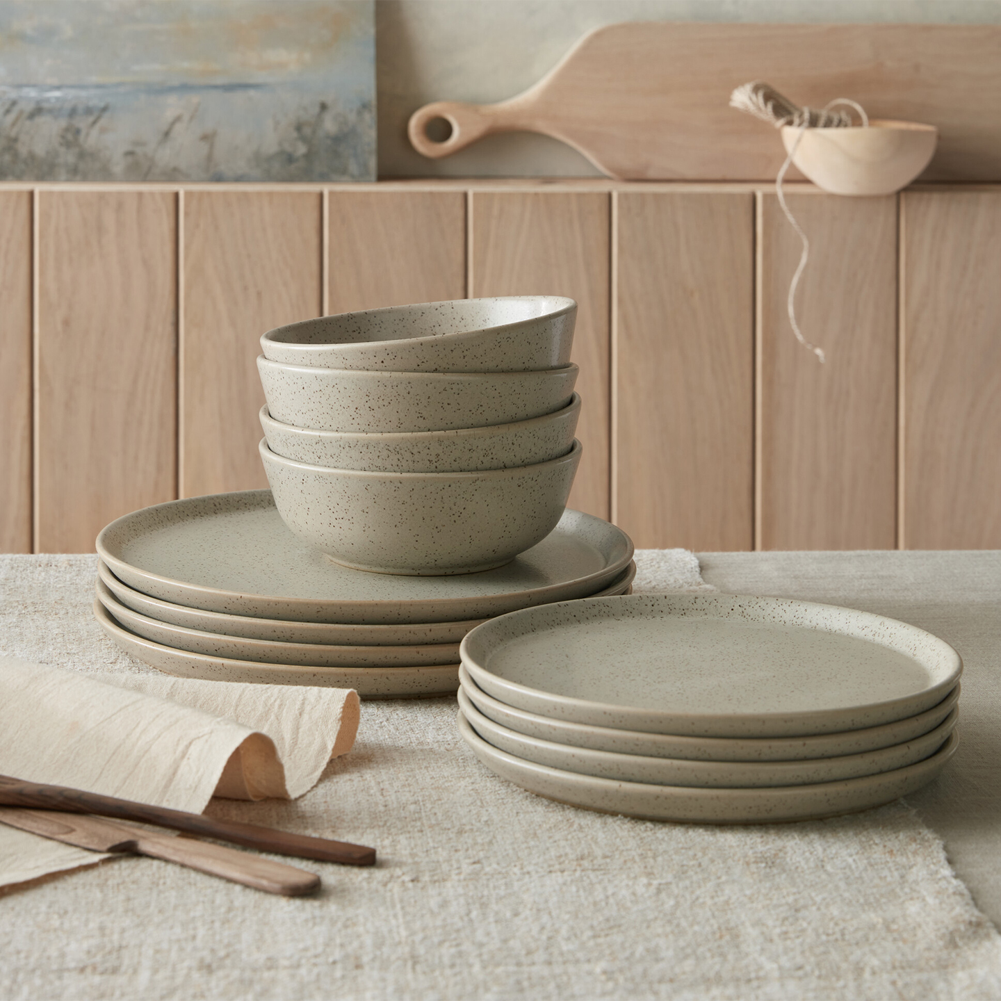 Grain Wheat 12 Piece Tableware Set