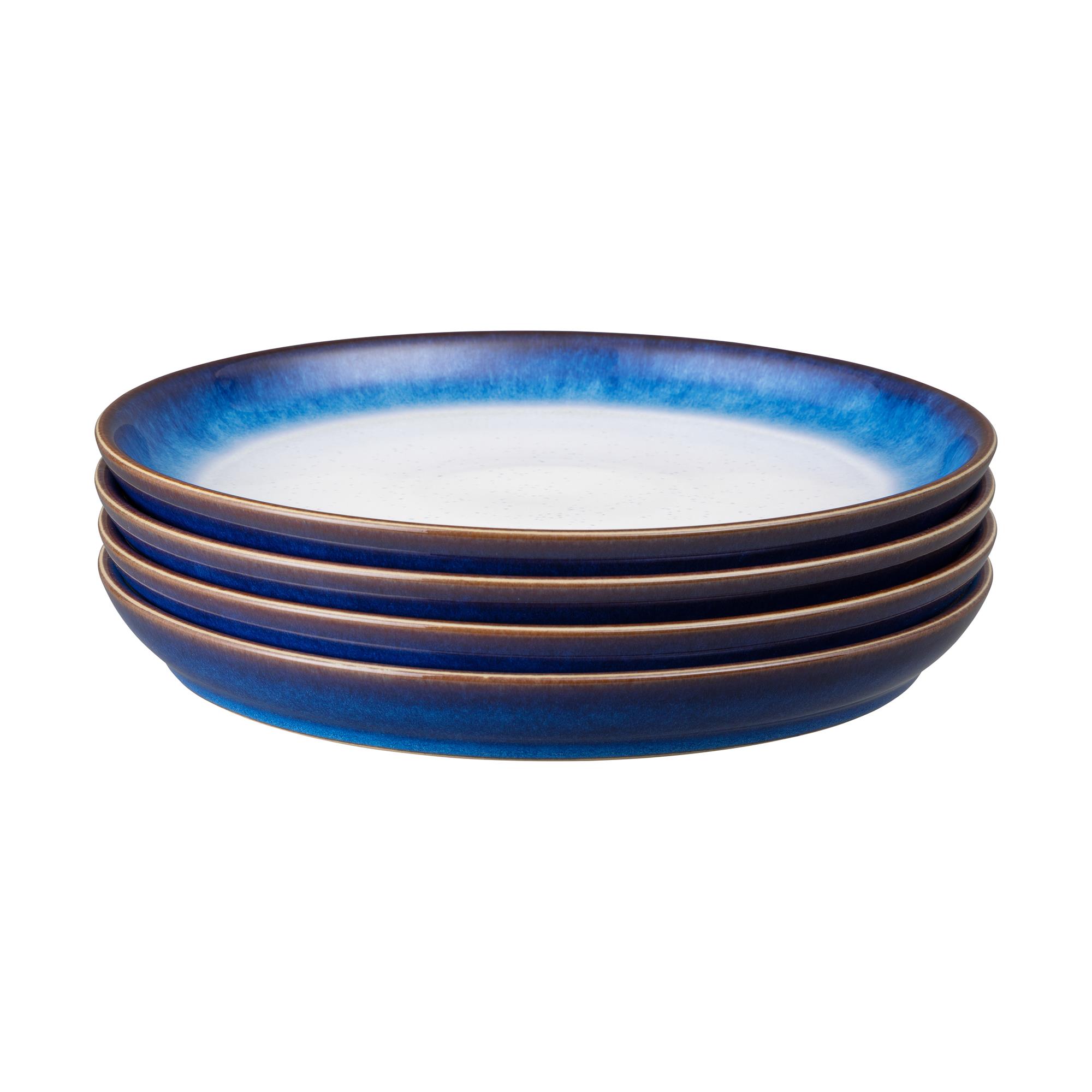 Blue Haze 4Pc Coupe Dinner Plate Set