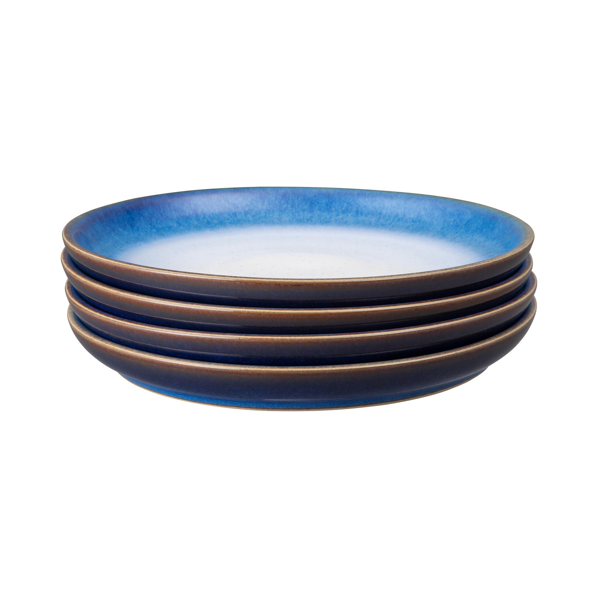 Blue Haze 4Pc Medium Coupe Plate Set