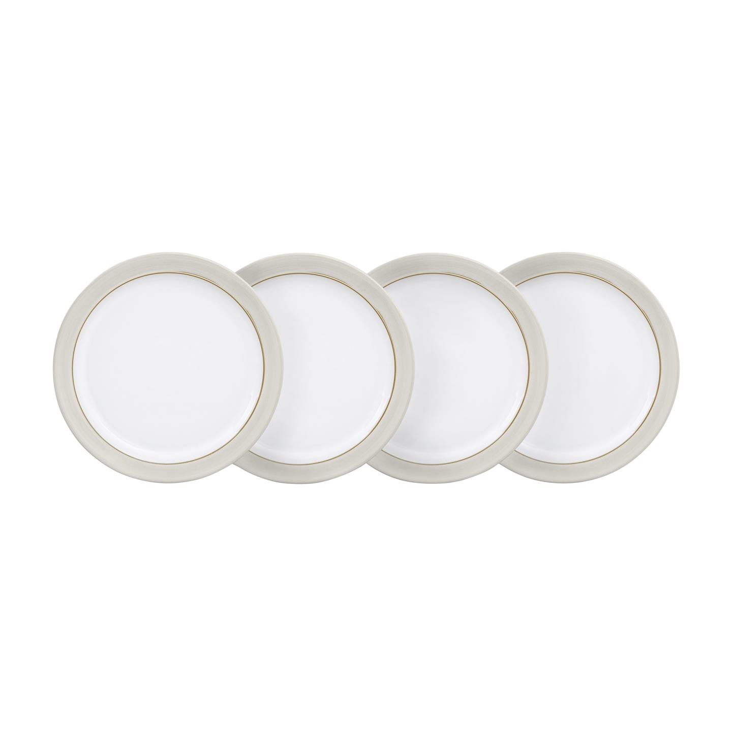 Natural Canvas Medium Plates - Set Of 4