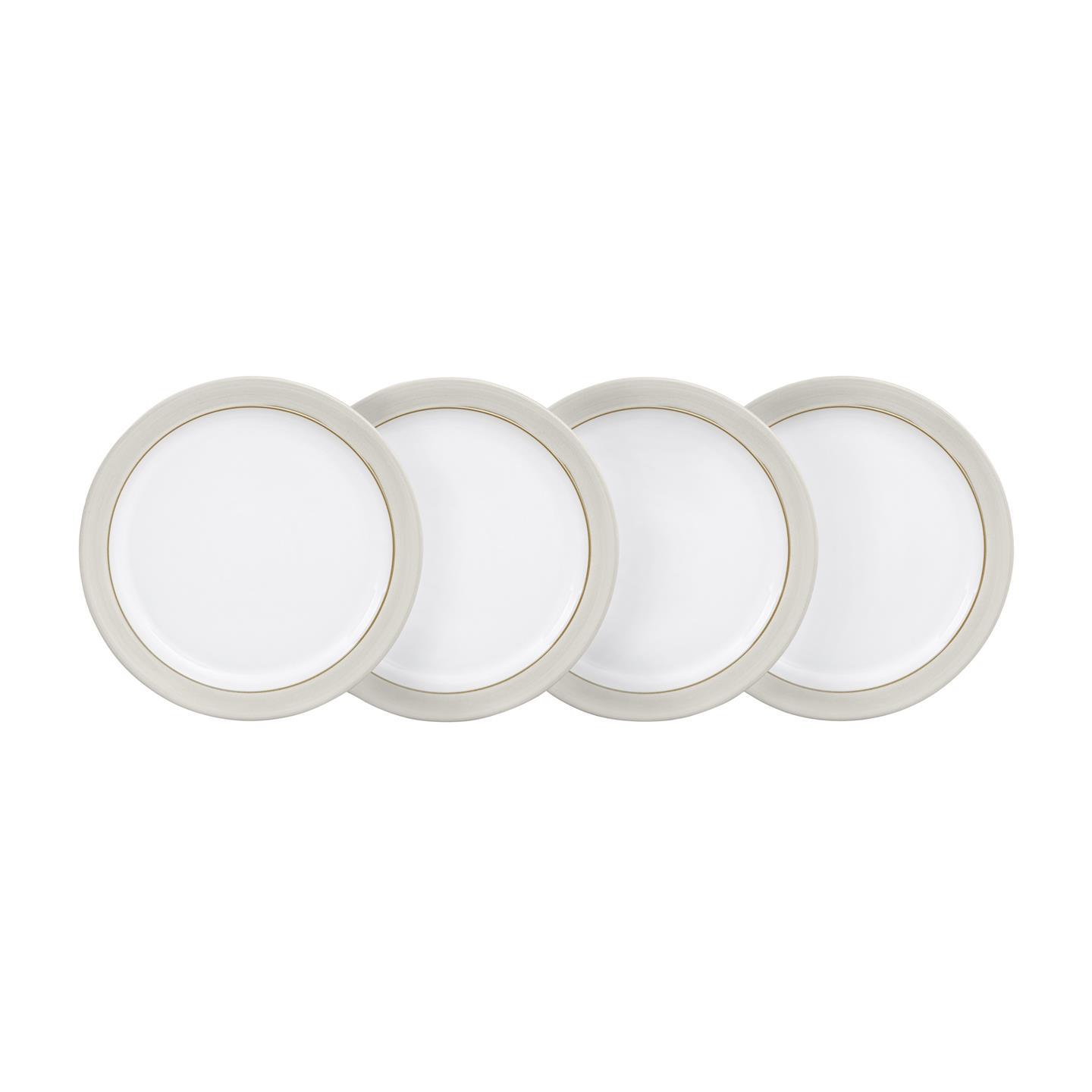 Natural Canvas Medium Plates - Set Of 4