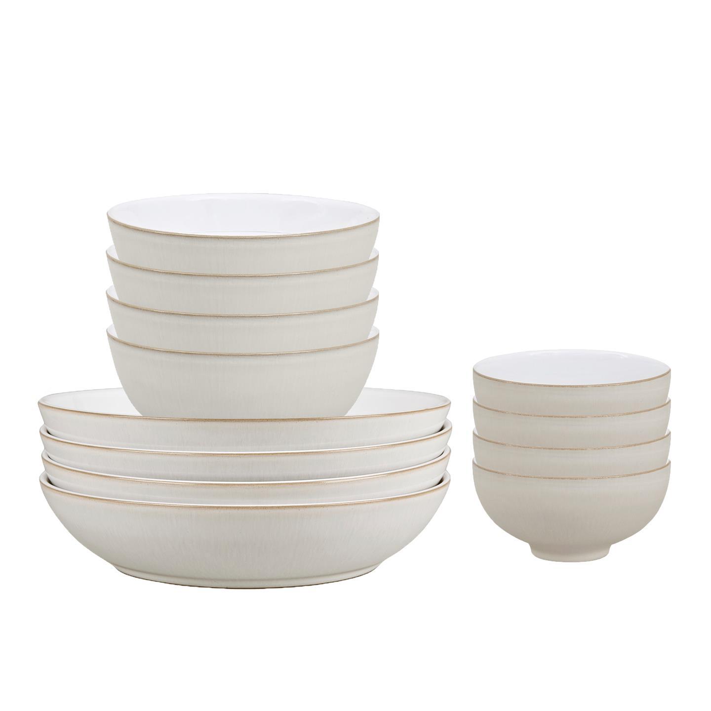 Natural Canvas 12 Pc Bowl Set
