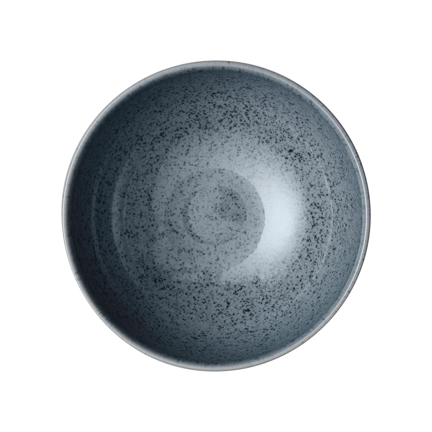 Dark Grey Speckle Rice Bowls - Set Of 4