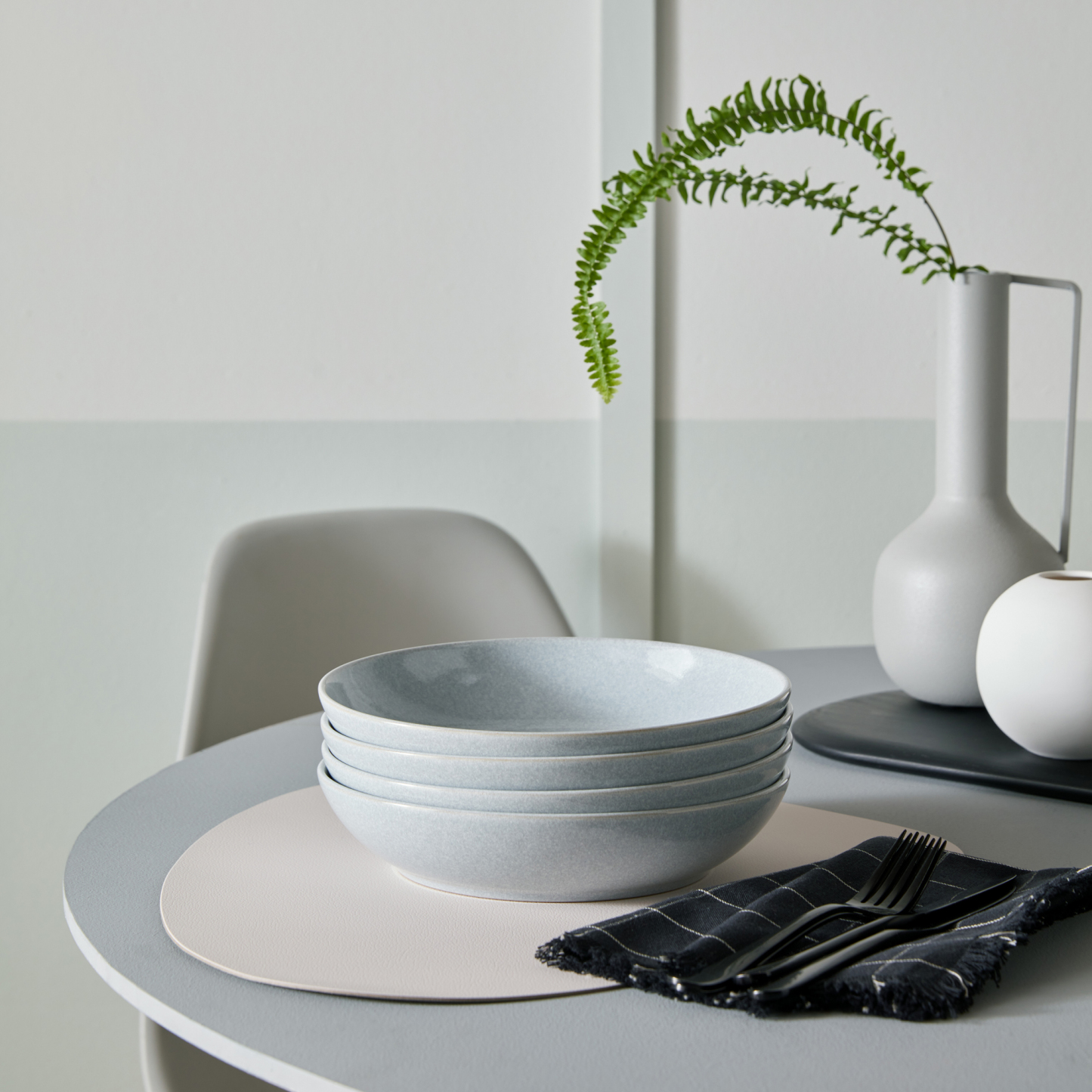 Dove Grey Pasta Bowl