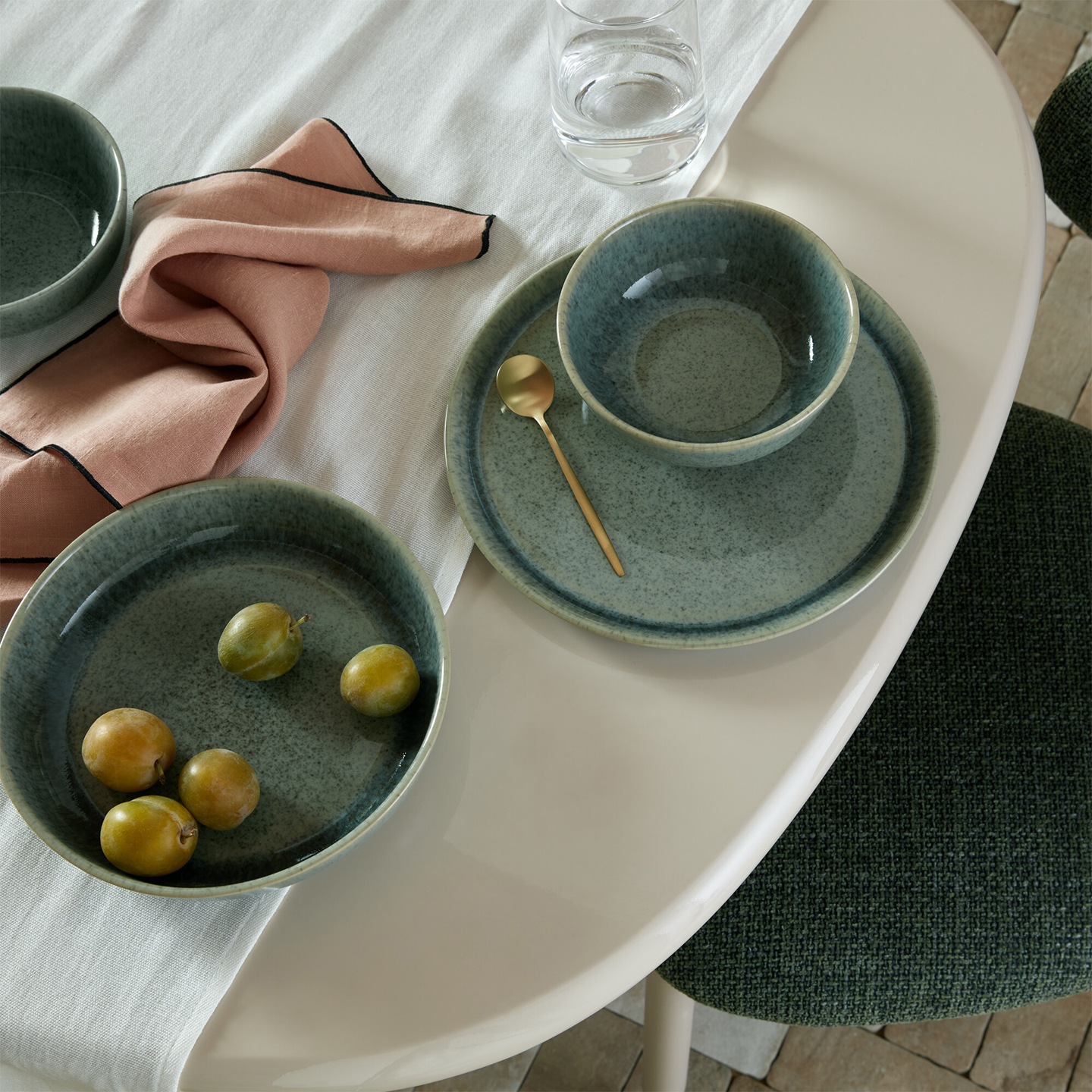 Dapple Dark Green Cereal Bowl