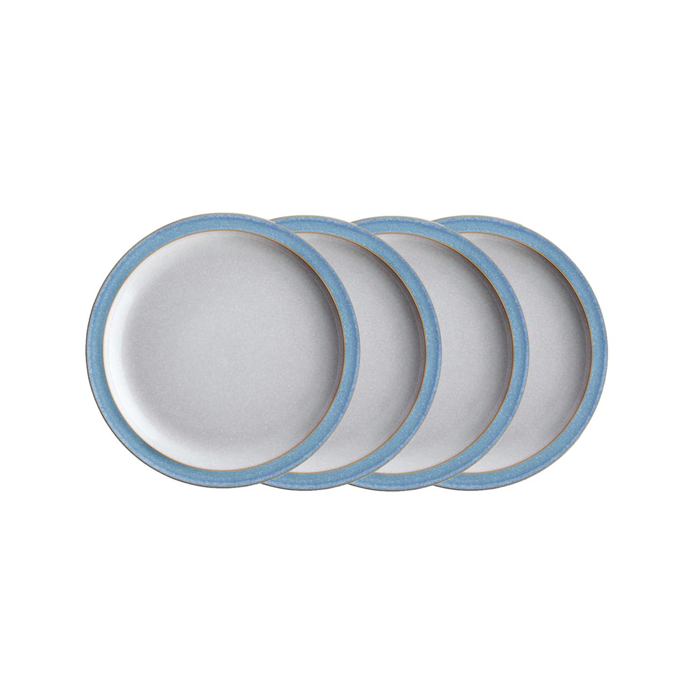 Elements Blue Small Plates - Set Of 4