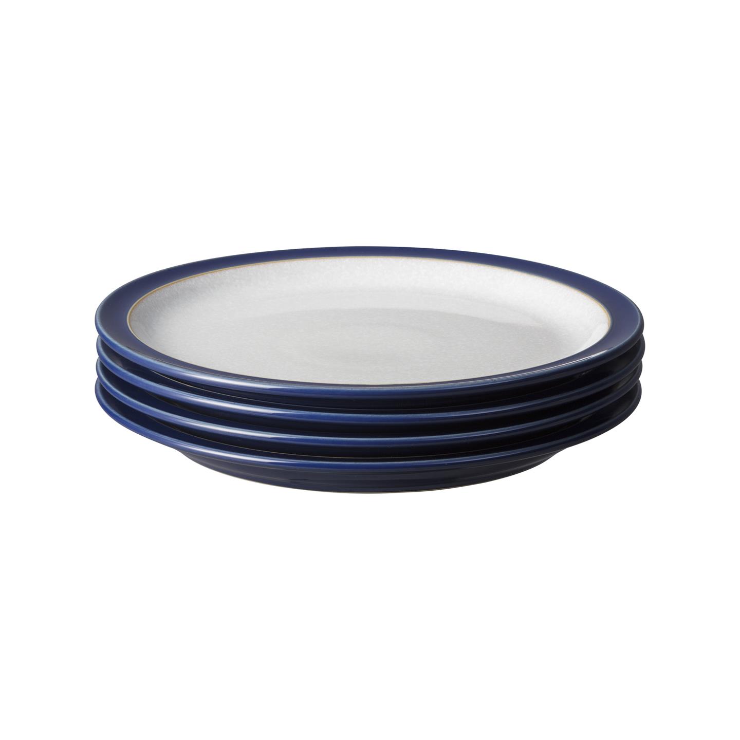 Elements Dark Blue Medium Plates - Set Of 4