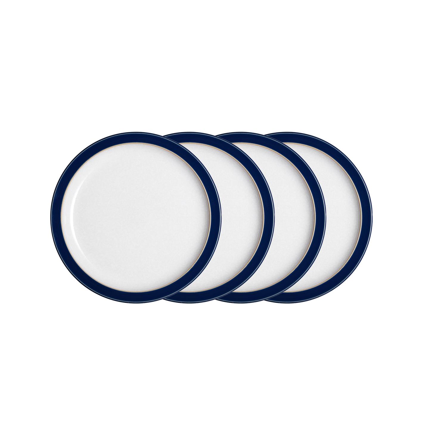 Elements Dark Blue Small Plates - Set Of 4