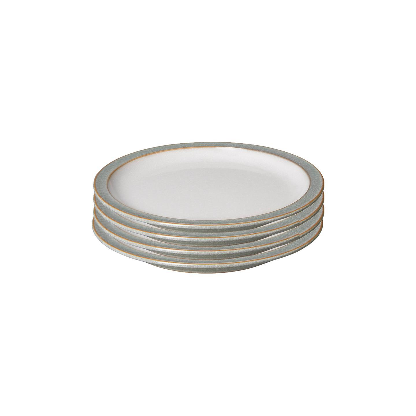 Elements Light Grey Small Plates - Set Of 4