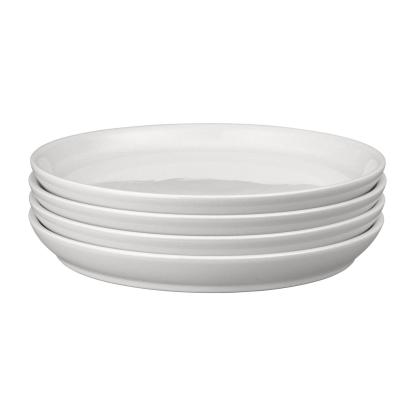 Elements Stone White Coupe Dinner Plates - Set Of 4