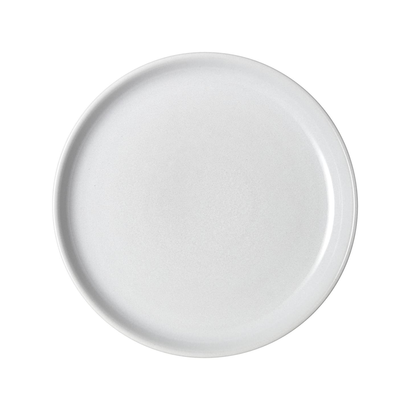 Elements Stone White Coupe Medium Plates - Set Of 4
