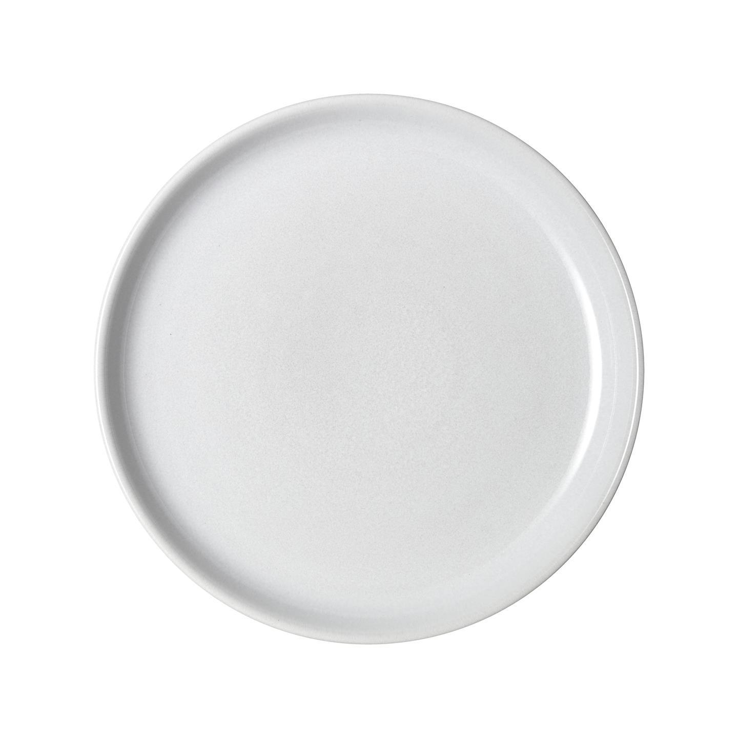 Elements Stone White Coupe Medium Plates - Set Of 4