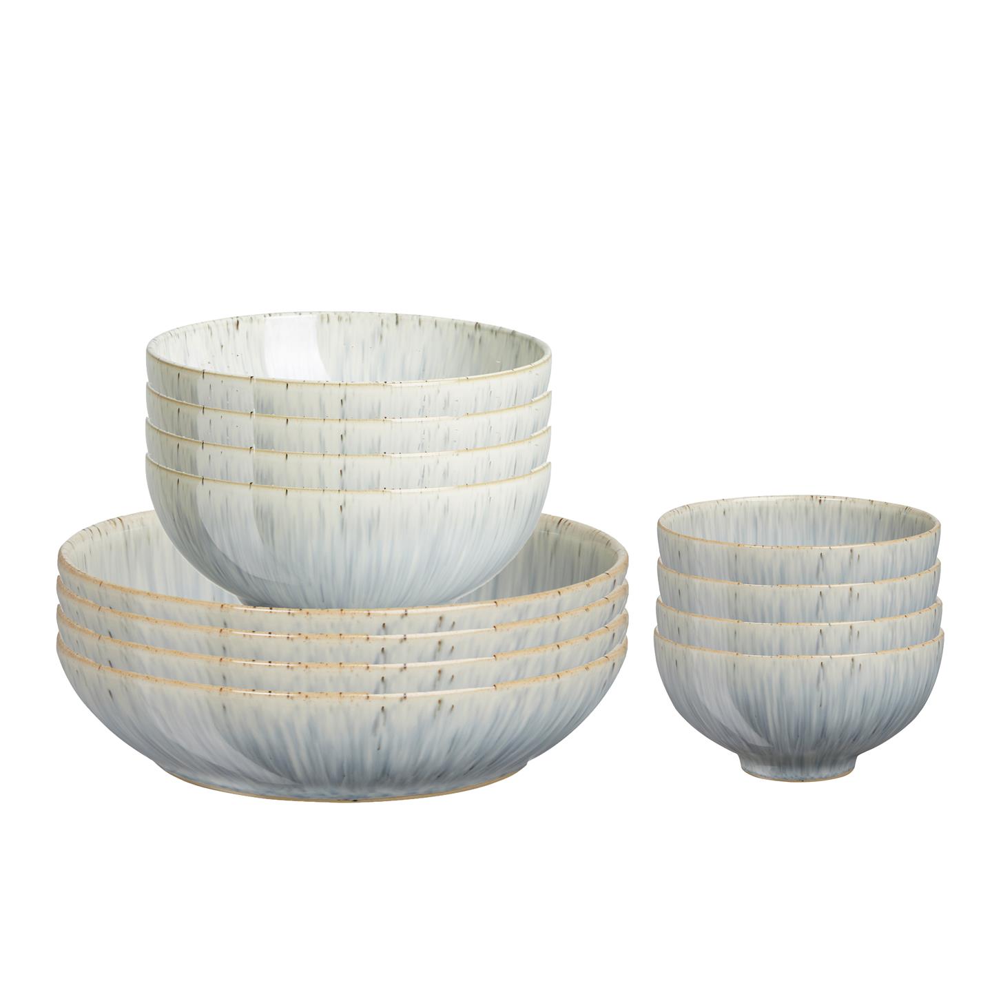Halo Speckle 12 Pc Bowl Set
