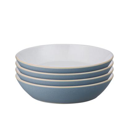 Impression Blue Pasta Bowls - Set Of 4