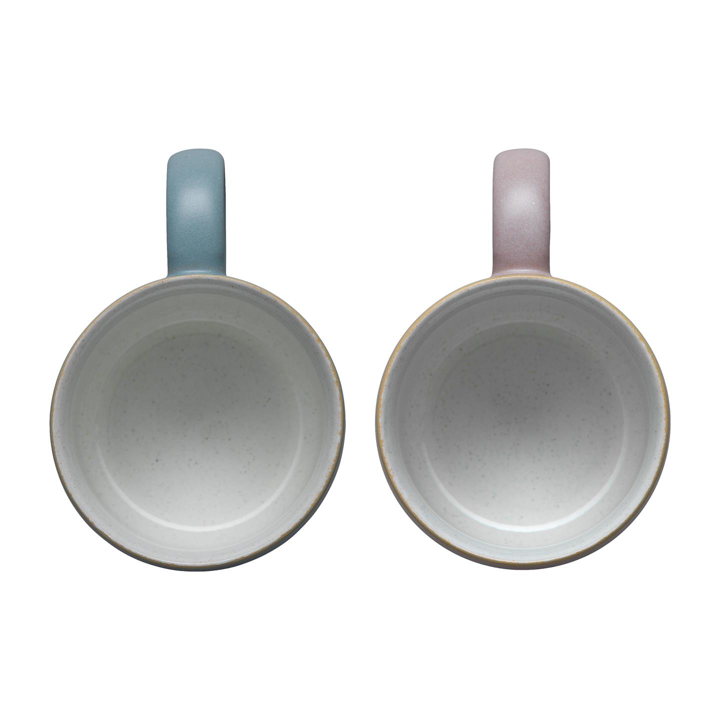 Impression Assorted Small Mugs Blue And Pinks - Set Of 2