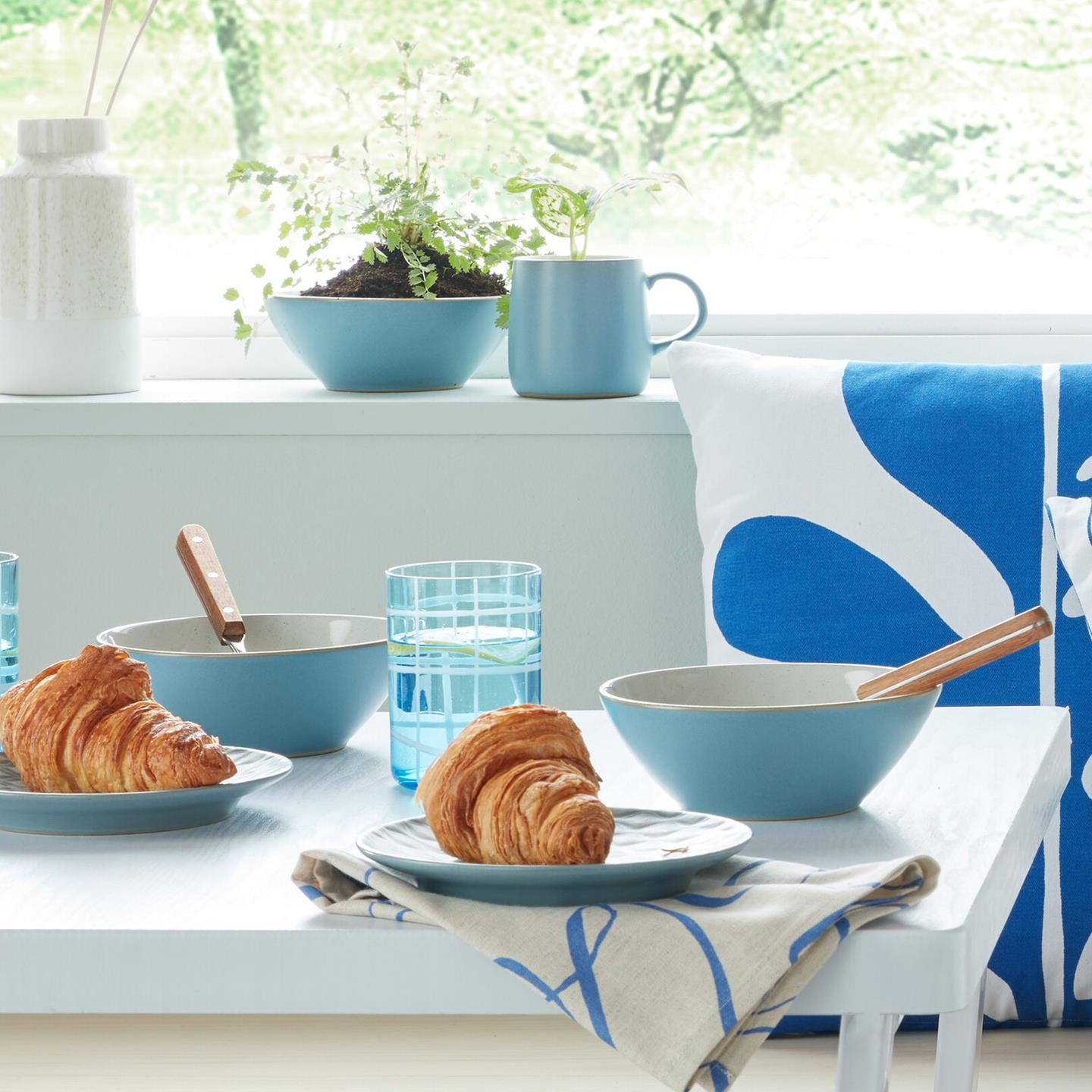 Impression Assorted Small Mugs Blue And Pinks - Set Of 2