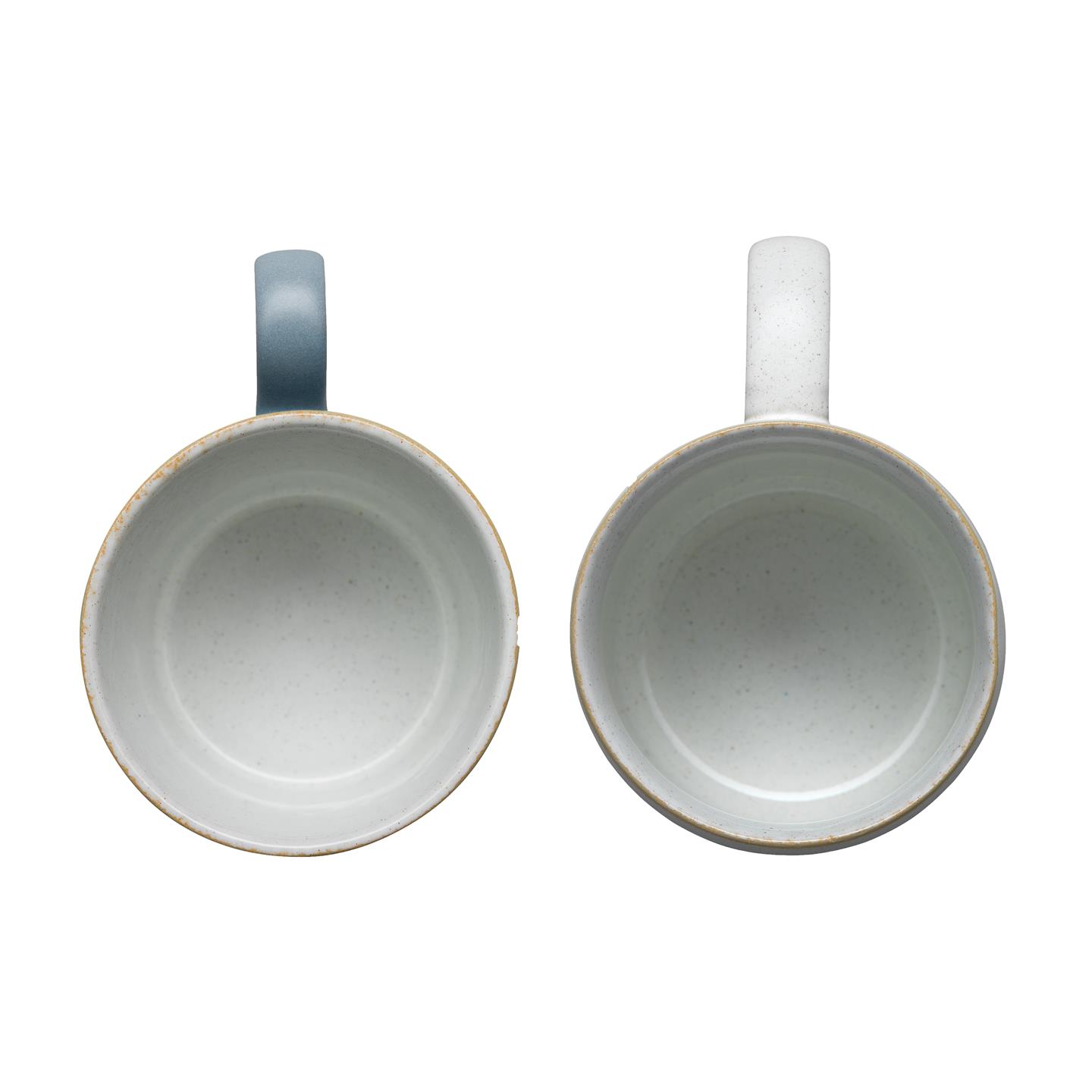 Impression Assorted Small Mugs Cream And Charcoals - Set Of 2