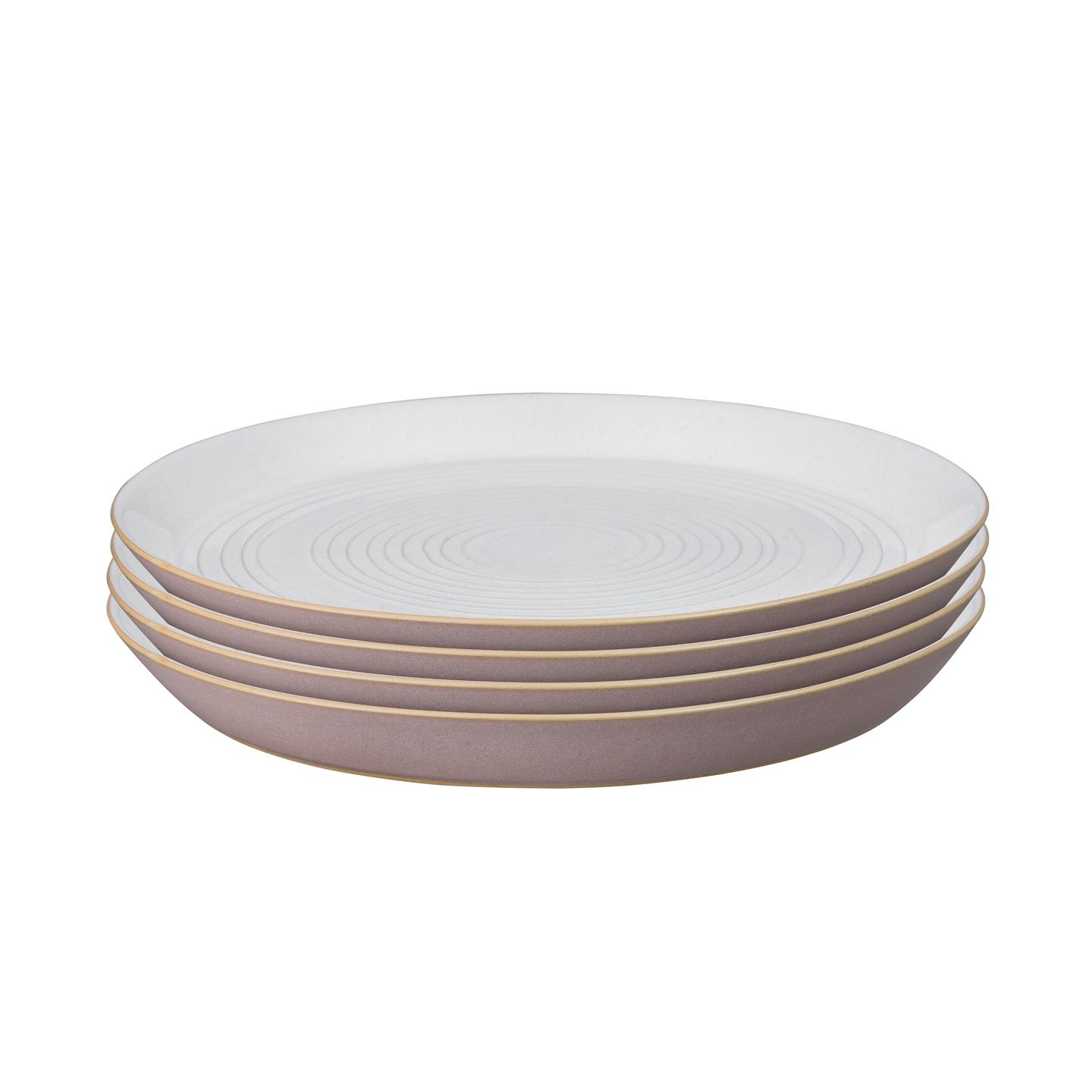 Impression Pink Spiral Dinner Plate - Set Of 4