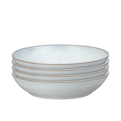 White Speckle Pasta Bowls - Set Of 4