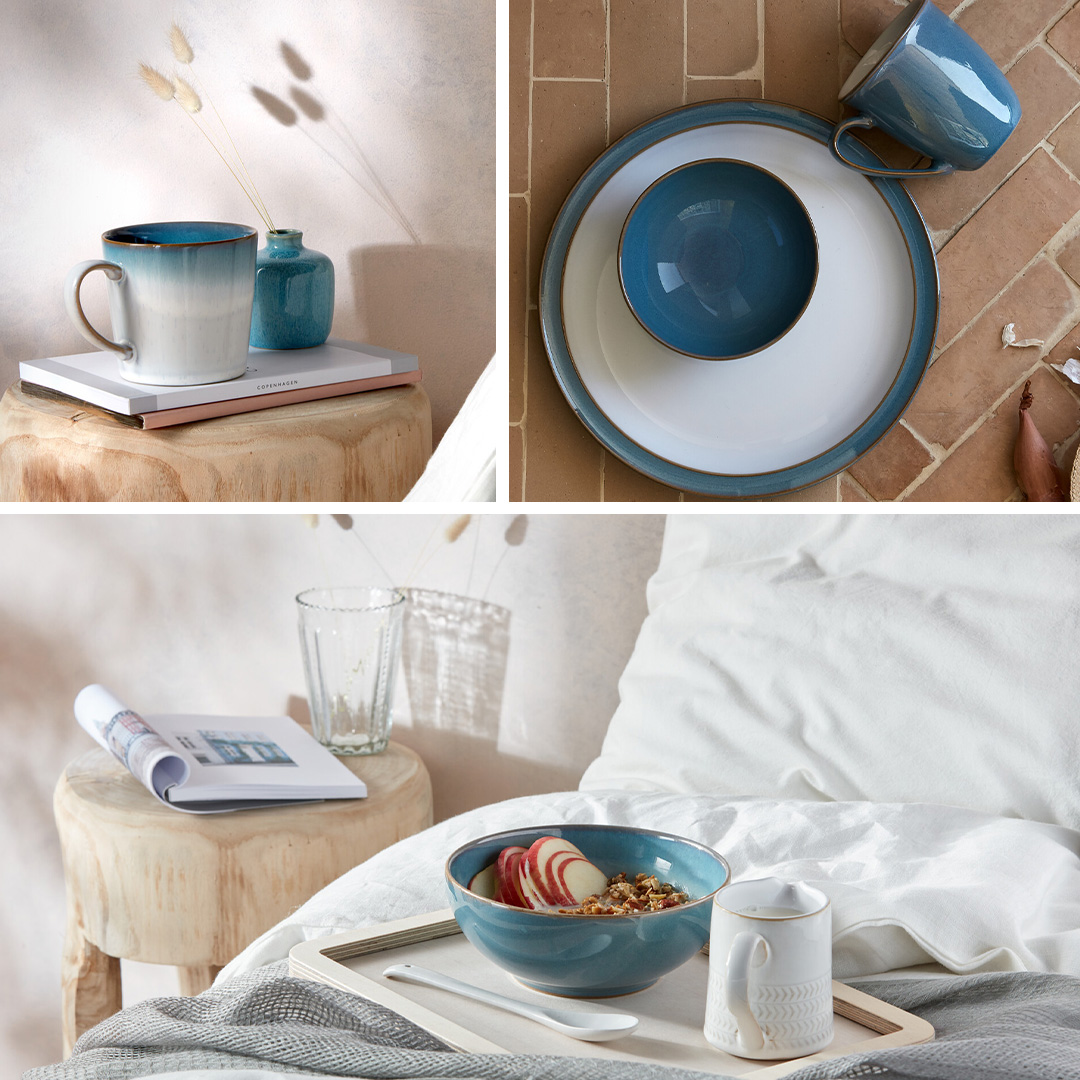 Blue Danube 　持ち手付　スイートミートディッシュ　3個セット The Azure Collection – Denby